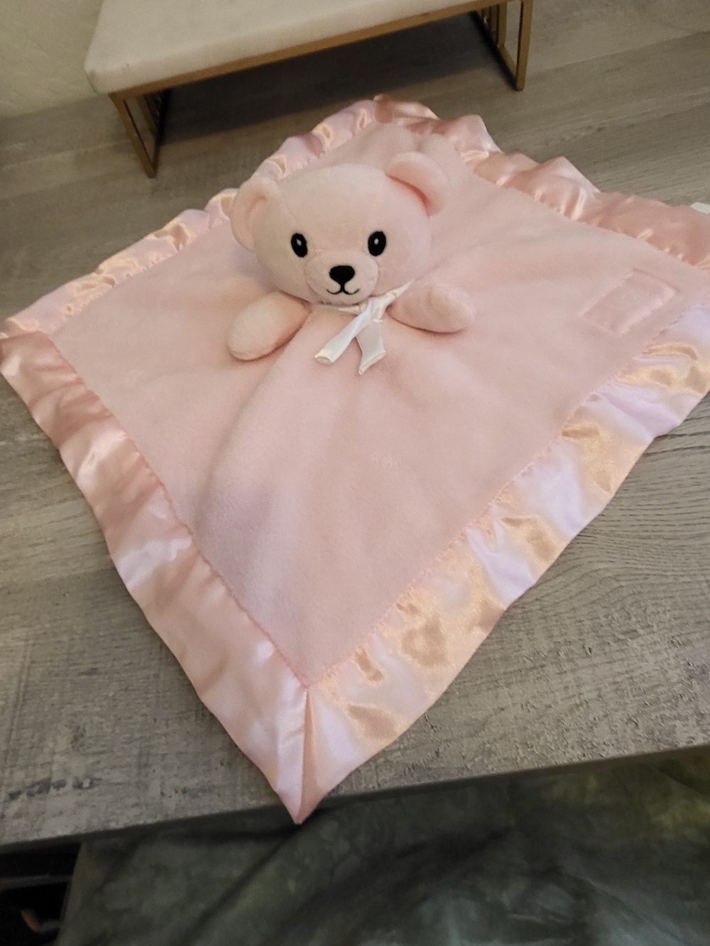 Ugg Plush Pink Bear Security Blanket for Kids